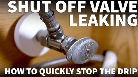 valve under sink leaking|How To Fix A Leaking Shut